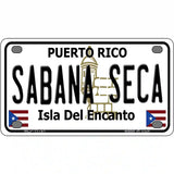 Sabana Seca Puerto Rico State Novelty License Plate 4" x 2.2" (MLP)