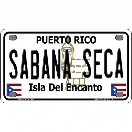 Sabana Seca Puerto Rico State Novelty License Plate 4" x 2.2" (MLP)