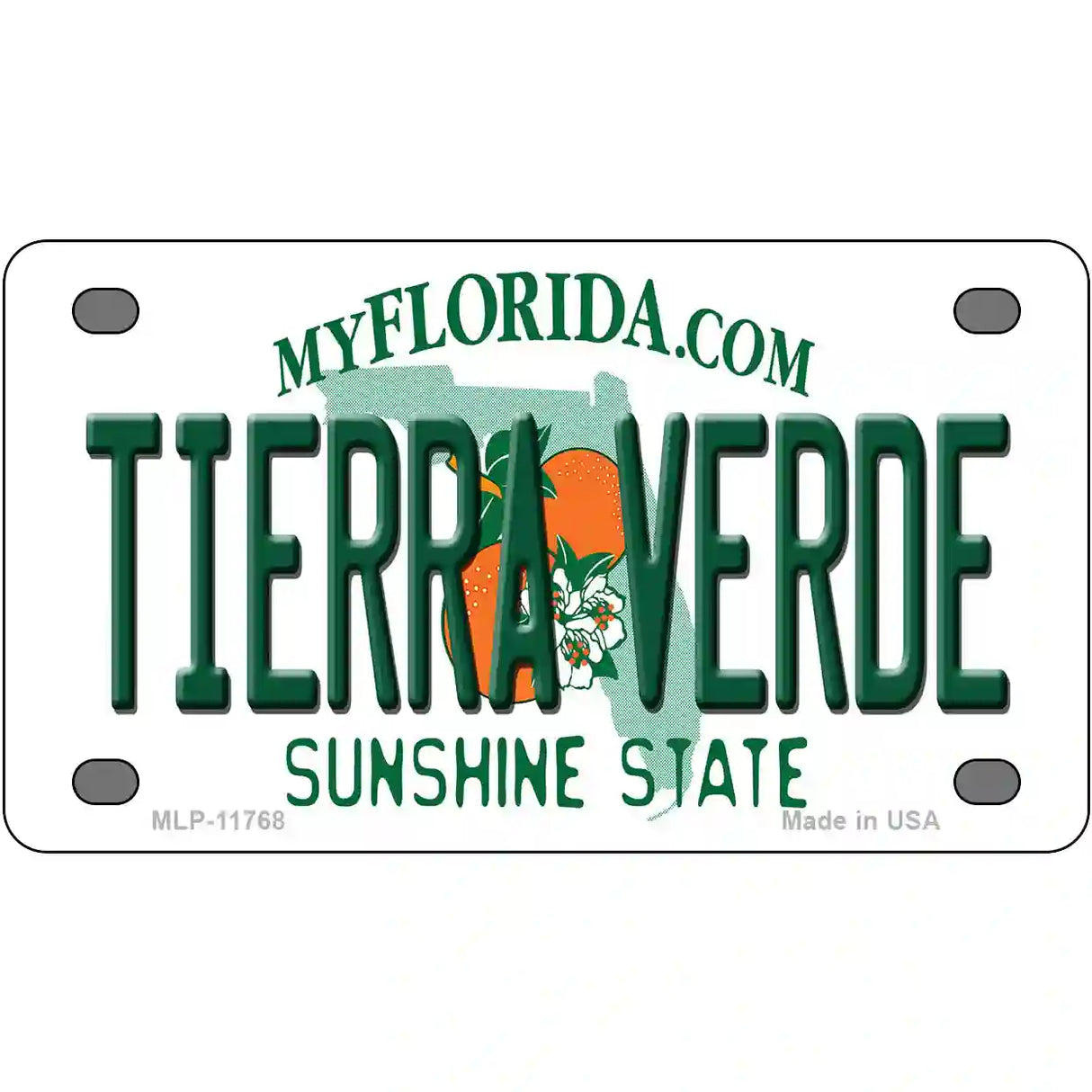 Tierra Verde Florida Novelty License Plate 4" x 2.2" (MLP)