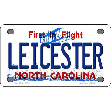 Leicester North Carolina State Novelty License Plate 4" x 2.2" (MLP)