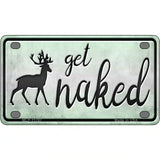 Get Naked Novelty License Plate 4" x 2.2" (MLP)