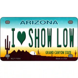 I Love Show Low Arizona Novelty License Plate 4" x 2.2" (MLP)