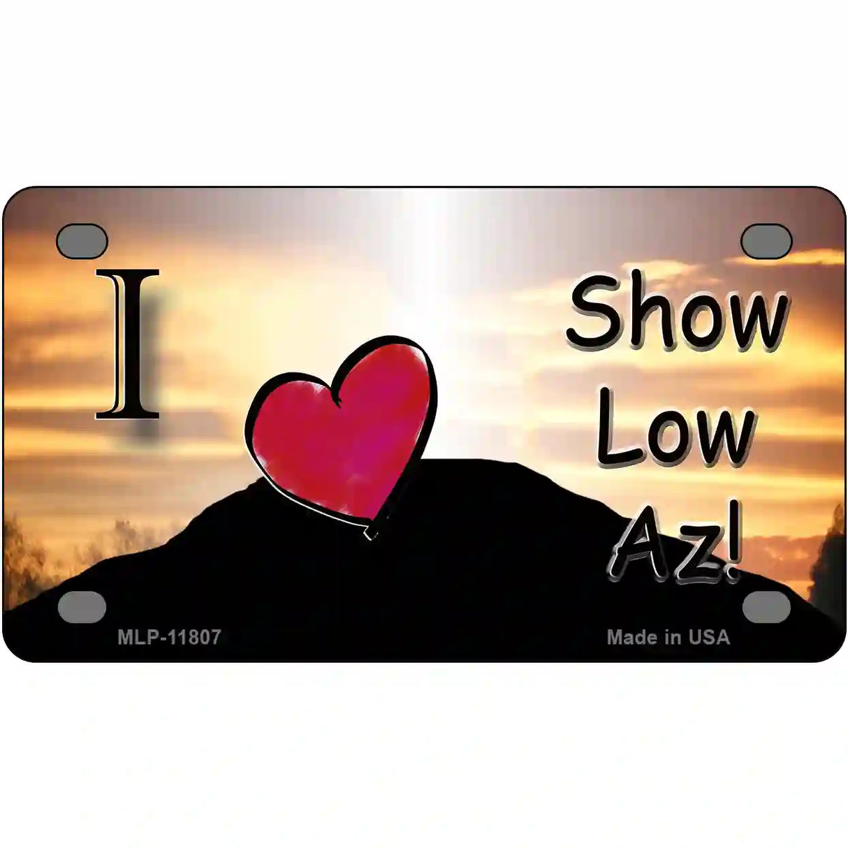 Show Low Hilltop Arizona Novelty License Plate 4" x 2.2" (MLP)