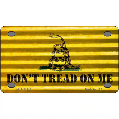 Dont Tread On Me Novelty License Plate 4" x 2.2" (MLP)