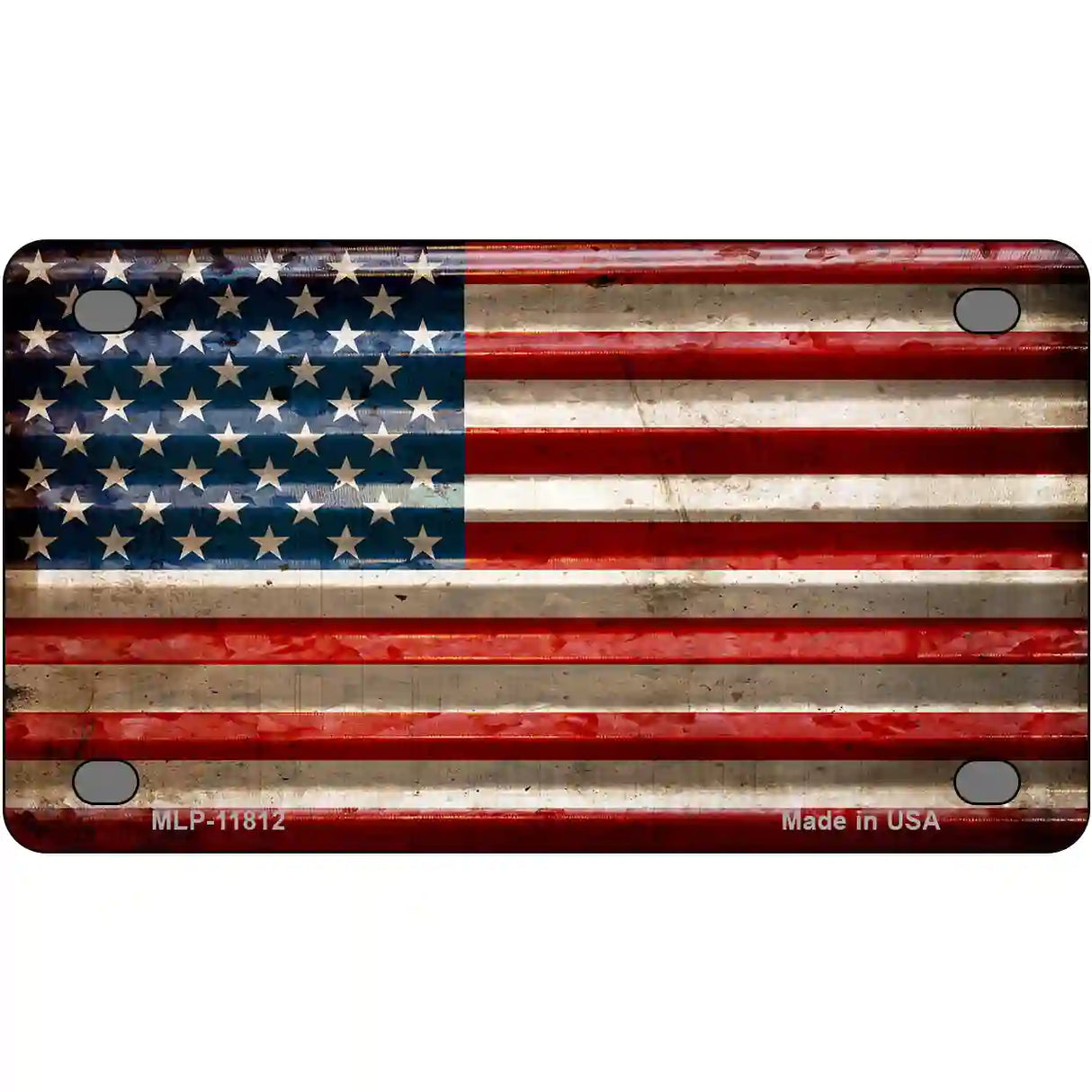 American Flag Novelty License Plate 4" x 2.2" (MLP)