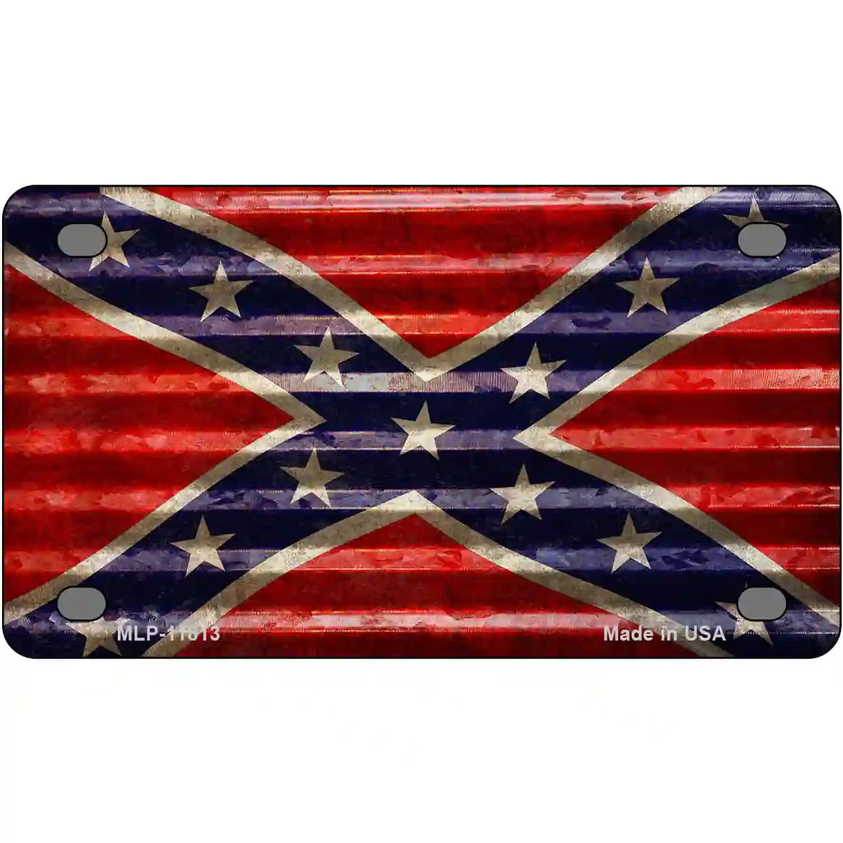 Confederate Flag Novelty License Plate 4" x 2.2" (MLP)