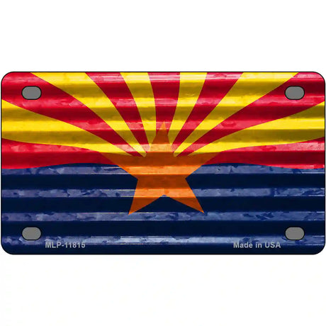 Arizona Flag Novelty License Plate 4" x 2.2" (MLP)