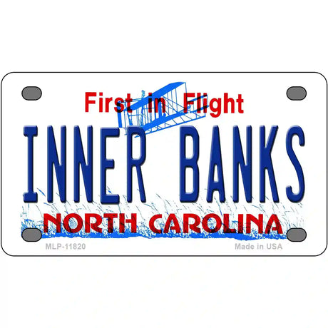 Inner Banks North Carolina Novelty License Plate 4" x 2.2" (MLP)