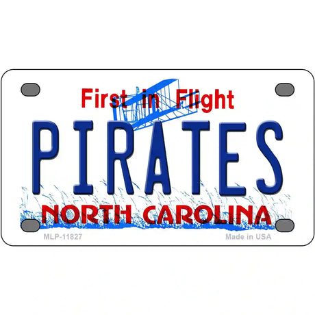 Pirates North Carolina Novelty License Plate 4" x 2.2" (MLP)