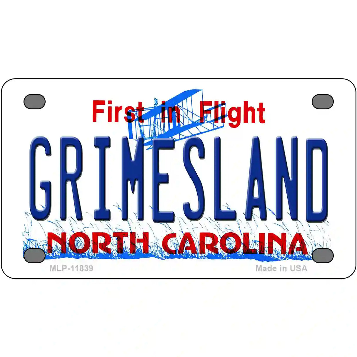 Grimesland North Carolina Novelty License Plate 4" x 2.2" (MLP)