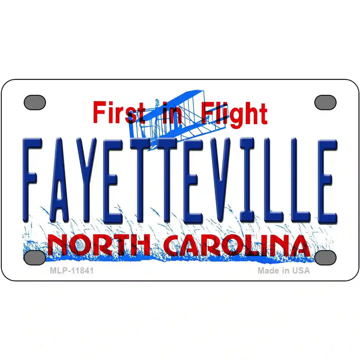 Fayetteville North Carolina Novelty License Plate 4" x 2.2" (MLP)