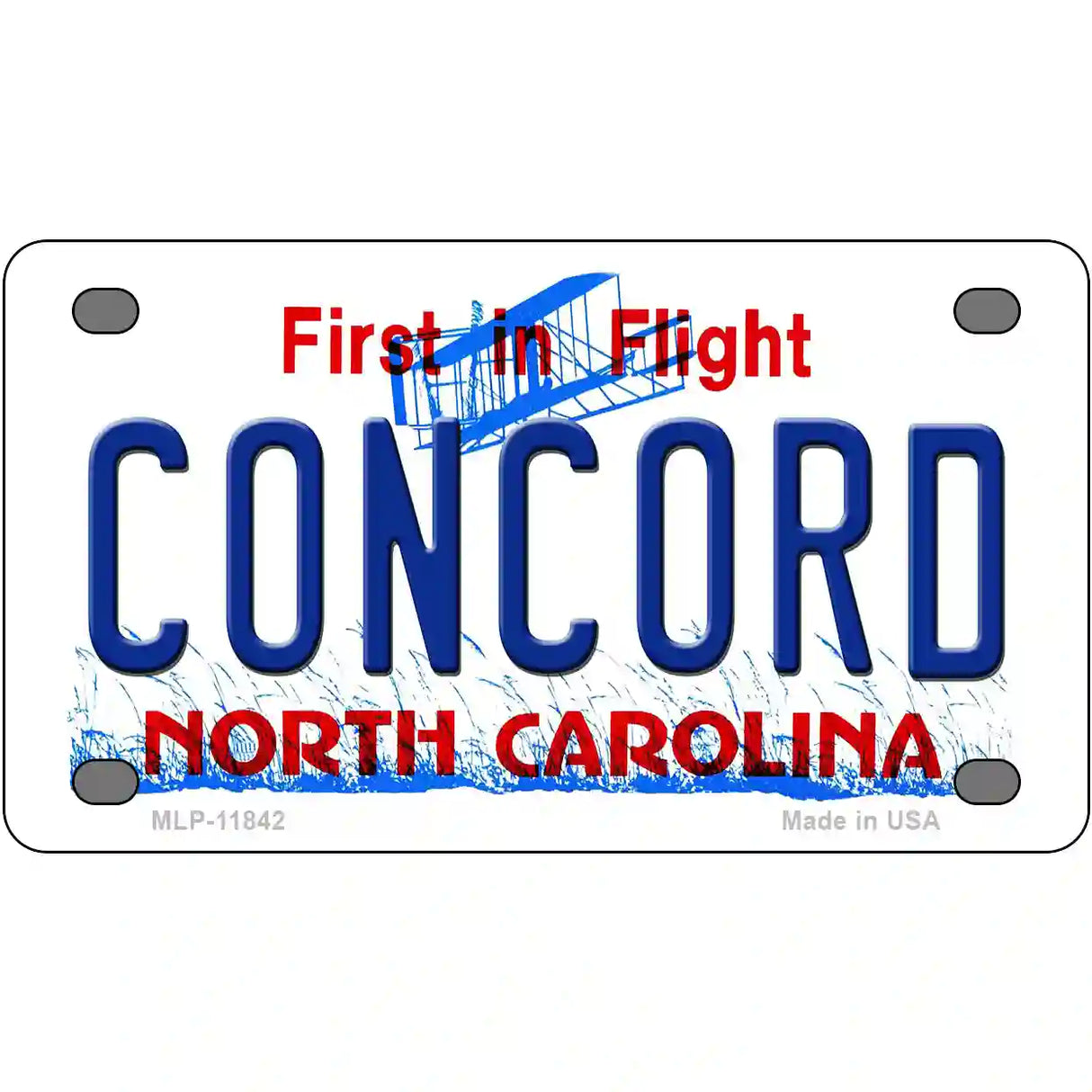 Concord North Carolina Novelty License Plate 4" x 2.2" (MLP)