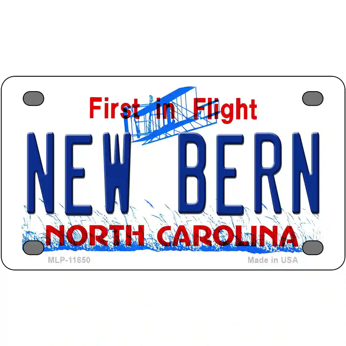 New Bern North Carolina Novelty License Plate 4" x 2.2" (MLP)