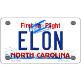 Elon North Carolina Novelty License Plate 4" x 2.2" (MLP)