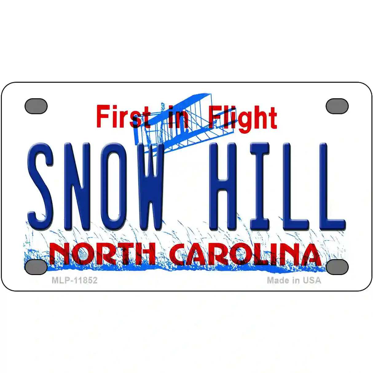 Snow Hill North Carolina Novelty License Plate 4" x 2.2" (MLP)