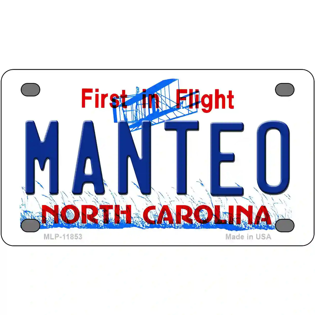 Manteo North Carolina Novelty License Plate 4" x 2.2" (MLP)