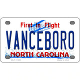 Vanceboro North Carolina Novelty License Plate 4" x 2.2" (MLP)