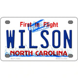 Wilson North Carolina Novelty License Plate 4" x 2.2" (MLP)