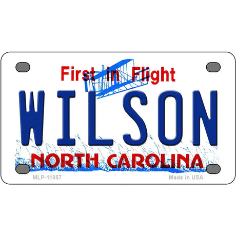 Wilson North Carolina Novelty License Plate 4" x 2.2" (MLP)