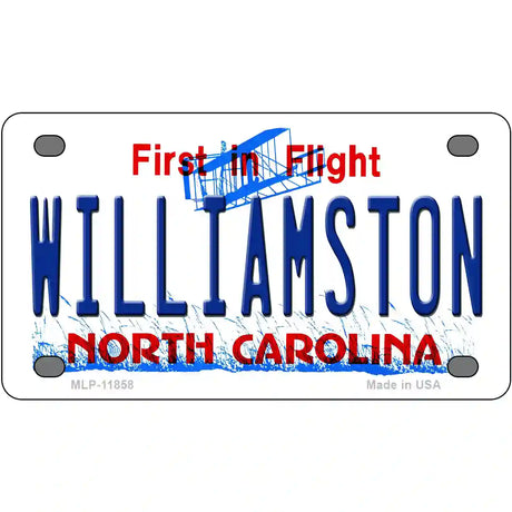 Williamston North Carolina Novelty License Plate 4" x 2.2" (MLP)