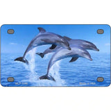 Dolphins Novelty Metal License Plate 4" x 2.2" (MLP)