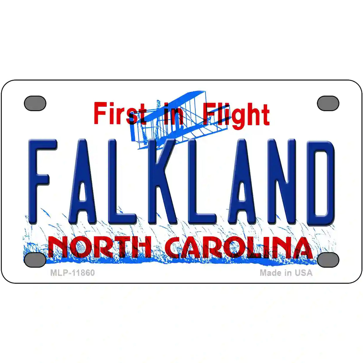 Falkland North Carolina Novelty License Plate 4" x 2.2" (MLP)