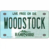 Woodstock New Hampshire Novelty License Plate 4" x 2.2" (MLP)