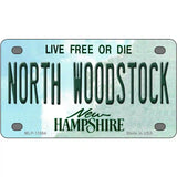 North Woodstock New Hampshire Novelty License Plate 4" x 2.2" (MLP)