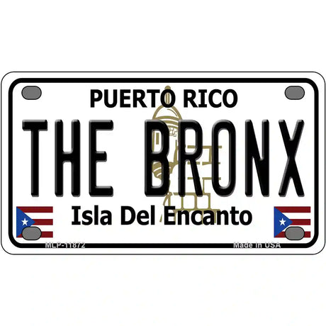 The Bronx Puerto Rico Novelty License Plate 4" x 2.2" (MLP)