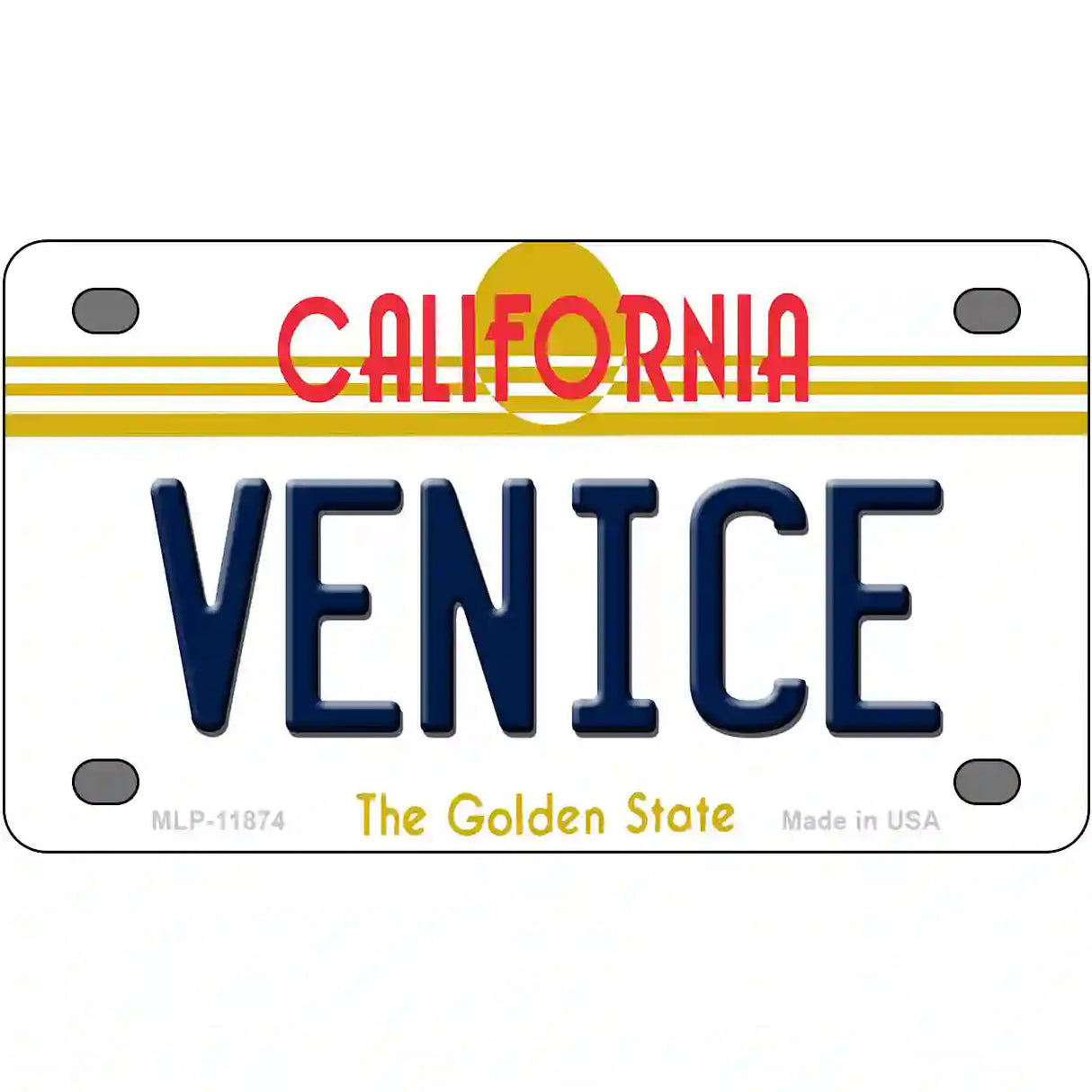 Venice California Novelty License Plate 4" x 2.2" (MLP)