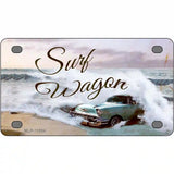 Surf Wagon Novelty Metal License Plate 4" x 2.2" (MLP)