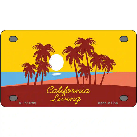 California Living Novelty Metal License Plate 4" x 2.2" (MLP)