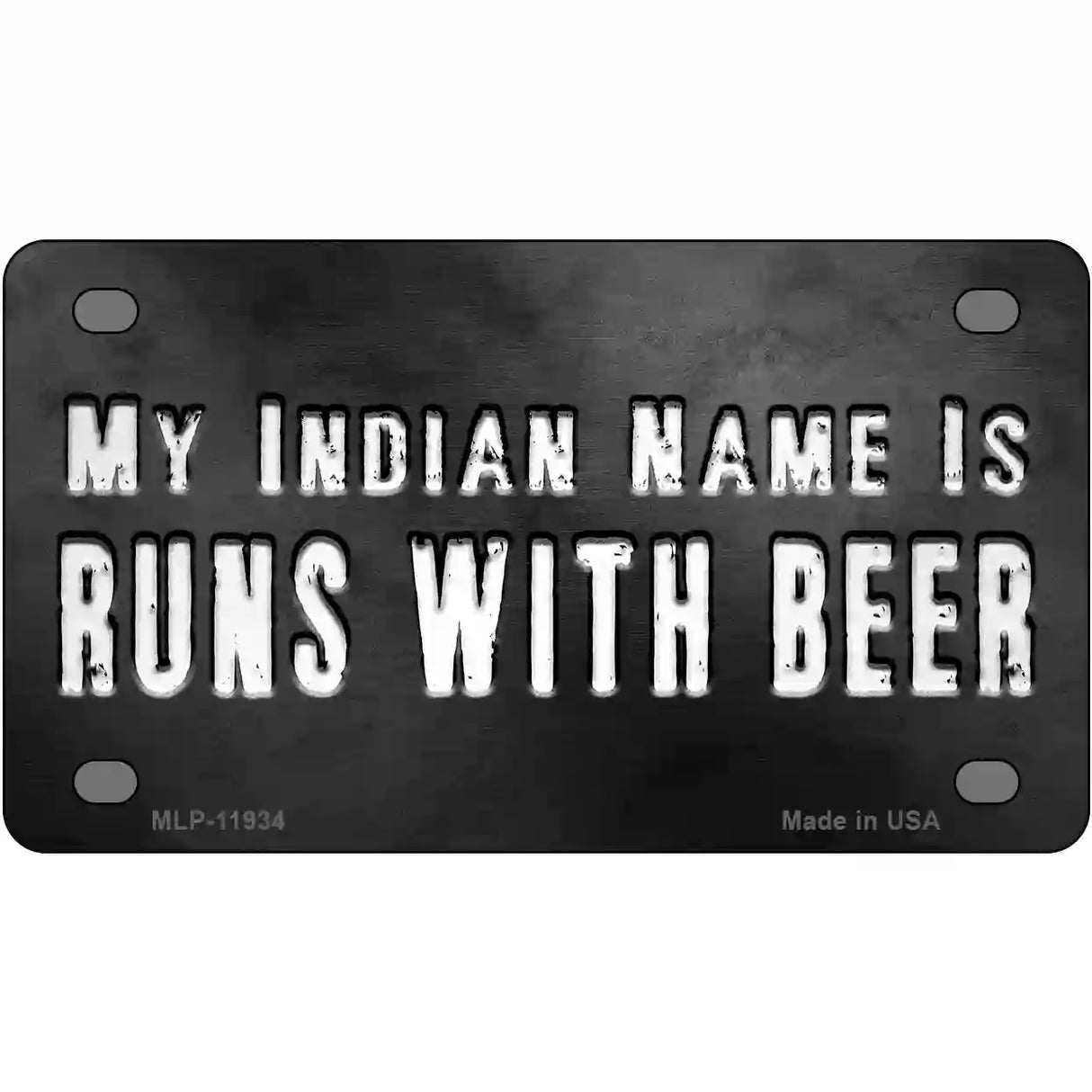 My Indian Name Novelty Metal License Plate 4" x 2.2" (MLP)