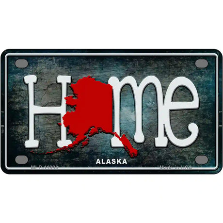 Alaska Home State Outline Novelty License Plate 4" x 2.2" (MLP)