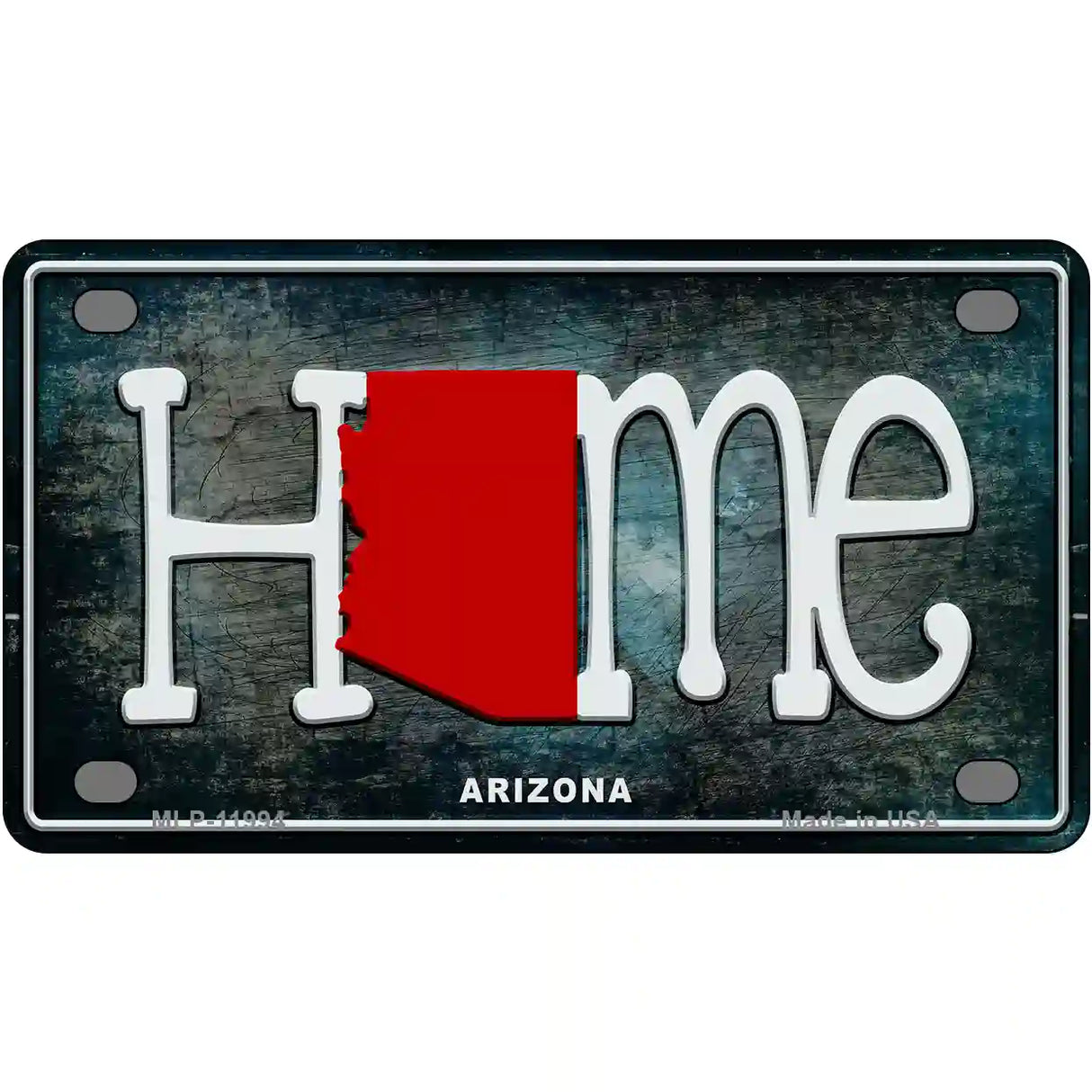 Arizona Home State Outline Novelty License Plate 4" x 2.2" (MLP)