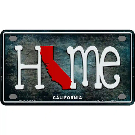 California Home State Outline Novelty License Plate 4" x 2.2" (MLP)