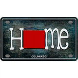 Colorado Home State Outline Novelty License Plate 4" x 2.2" (MLP)