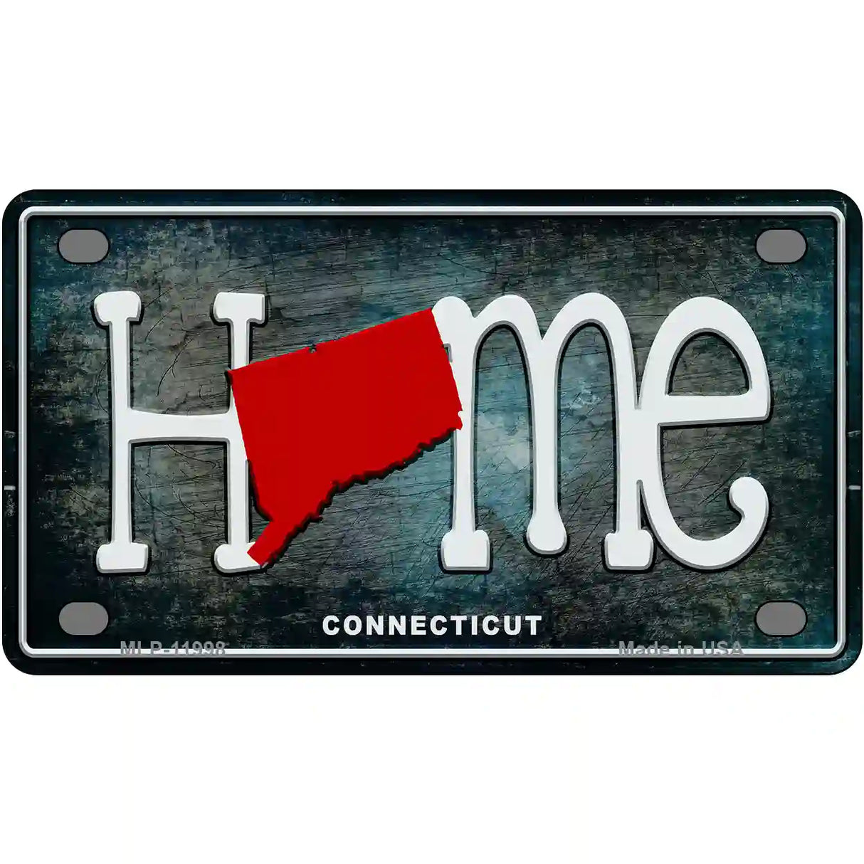 Connecticut Home State Outline Novelty License Plate 4" x 2.2" (MLP)