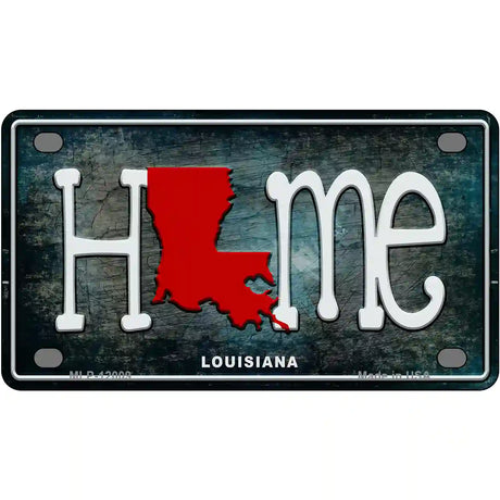 Louisiana Home State Outline Novelty License Plate 4" x 2.2" (MLP)