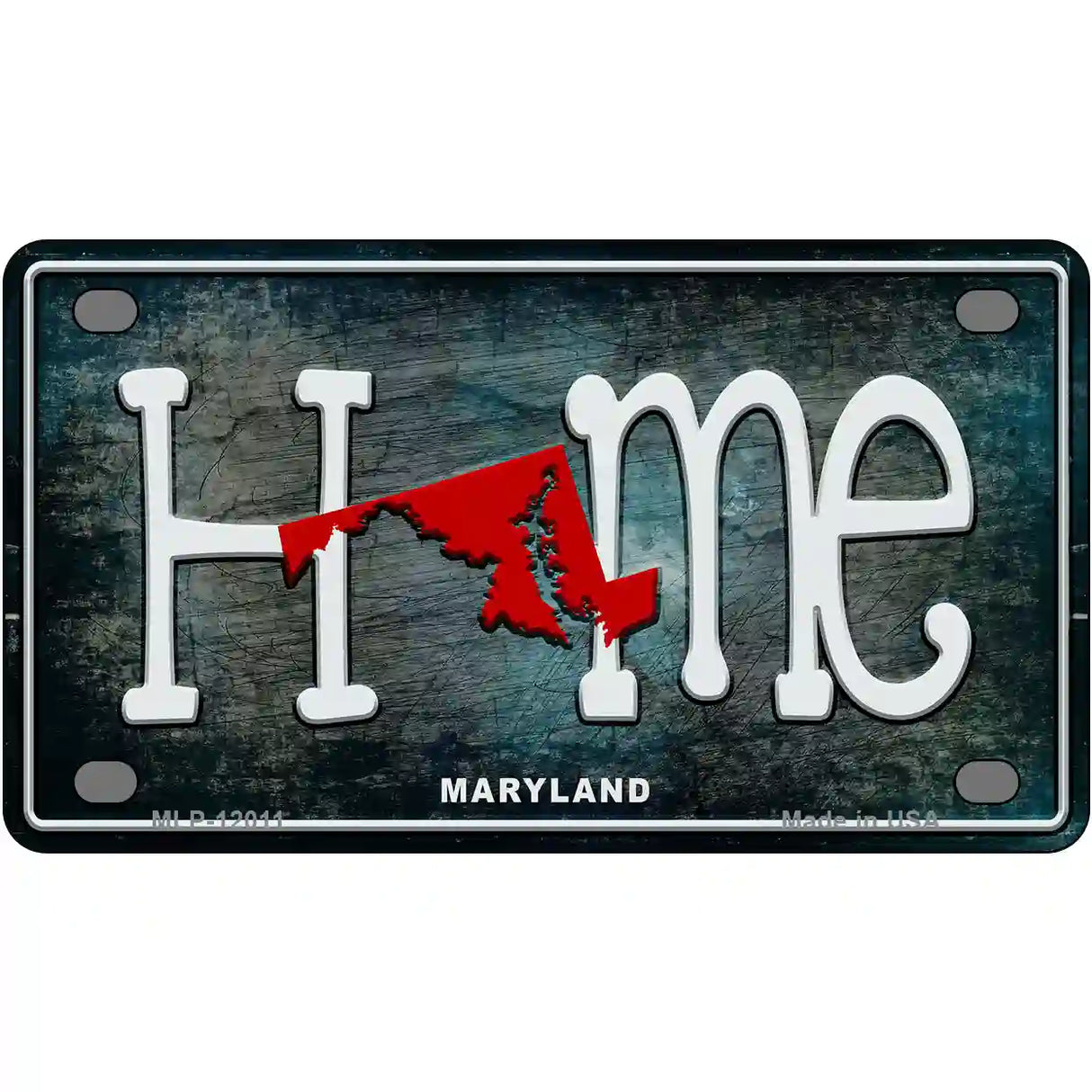 Maryland Home State Outline Novelty License Plate 4" x 2.2" (MLP)