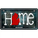 Michigan Home State Outline Novelty License Plate 4" x 2.2" (MLP)