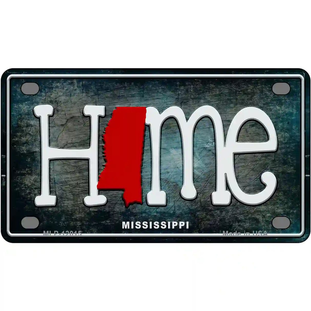 Mississippi Home State Outline Novelty License Plate 4" x 2.2" (MLP)