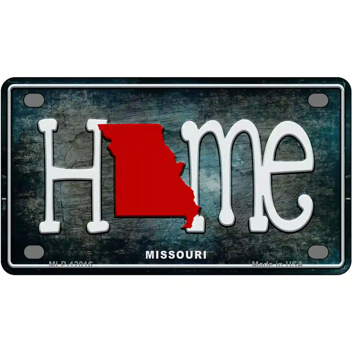 Missouri Home State Outline Novelty License Plate 4" x 2.2" (MLP)