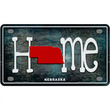 Nebraska Home State Outline Novelty License Plate 4" x 2.2" (MLP)