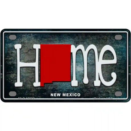 New Mexico Home State Outline Novelty License Plate 4" x 2.2" (MLP)