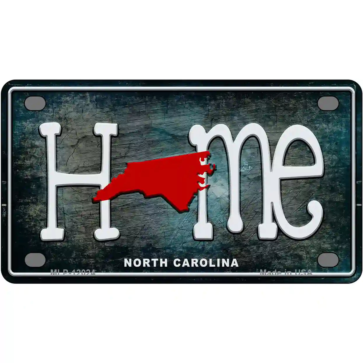 North Carolina Home State Outline Novelty License Plate 4" x 2.2" (MLP)