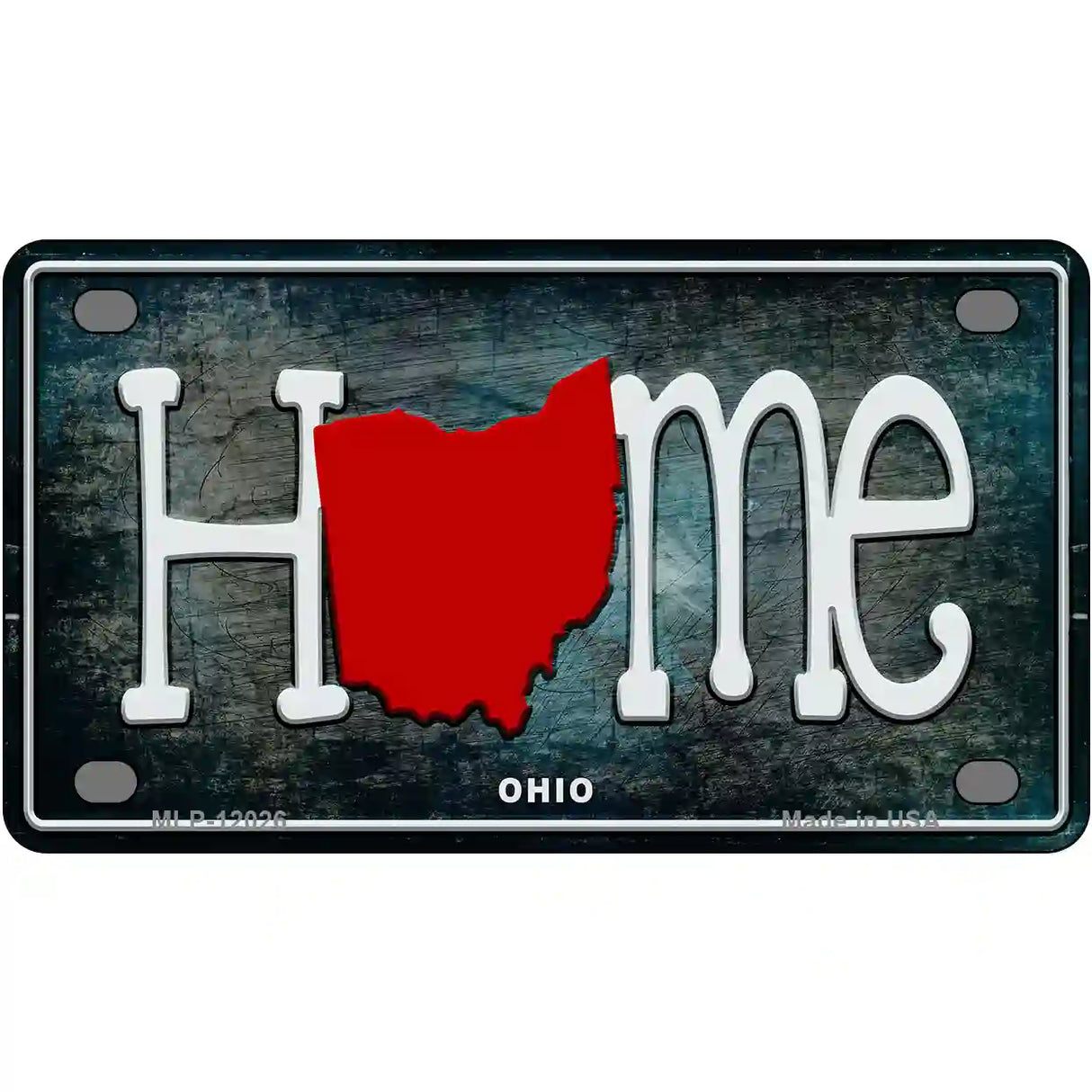 Ohio Home State Outline Novelty License Plate 4" x 2.2" (MLP)