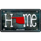 Oklahoma Home State Outline Novelty License Plate 4" x 2.2" (MLP)