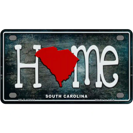 South Carolina Home State Outline Novelty License Plate 4" x 2.2" (MLP)