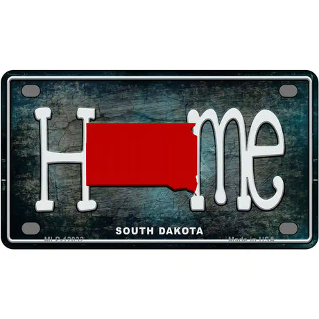 South Dakota Home State Outline Novelty License Plate 4" x 2.2" (MLP)